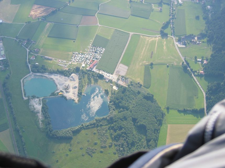 Blick zum Fliegercamp in Greifenburg